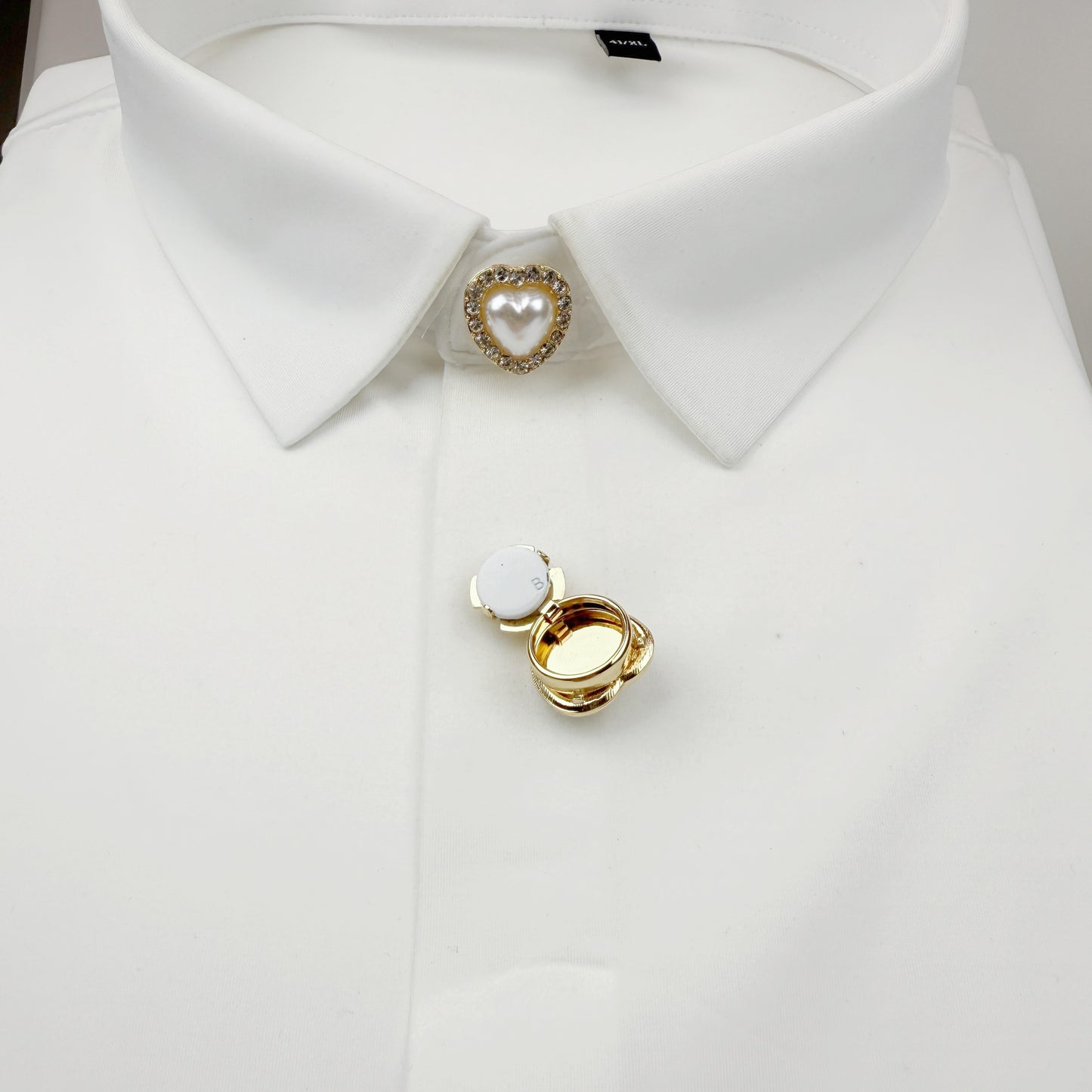 The Pearl Heart Button set - Set of 6