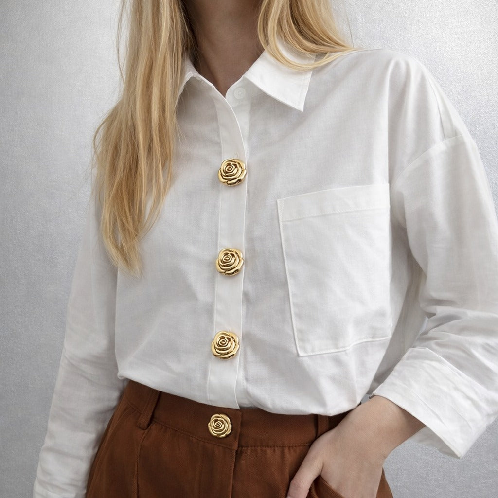 The Golden Rose Button Set – Set of 6