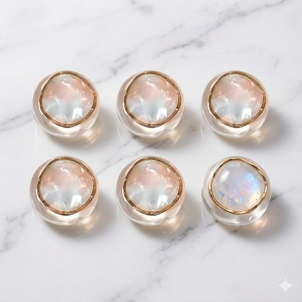 The Petite Pearl Button Set – Set of 6