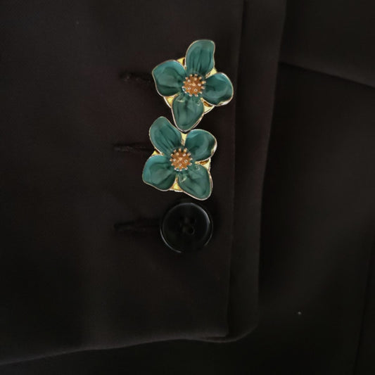 The Green Bloom Button Set - Set of 6