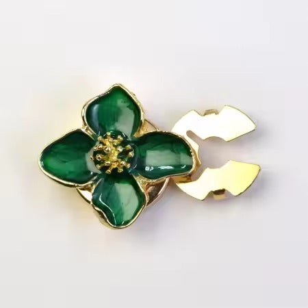 Green Flower & Shine Buttons