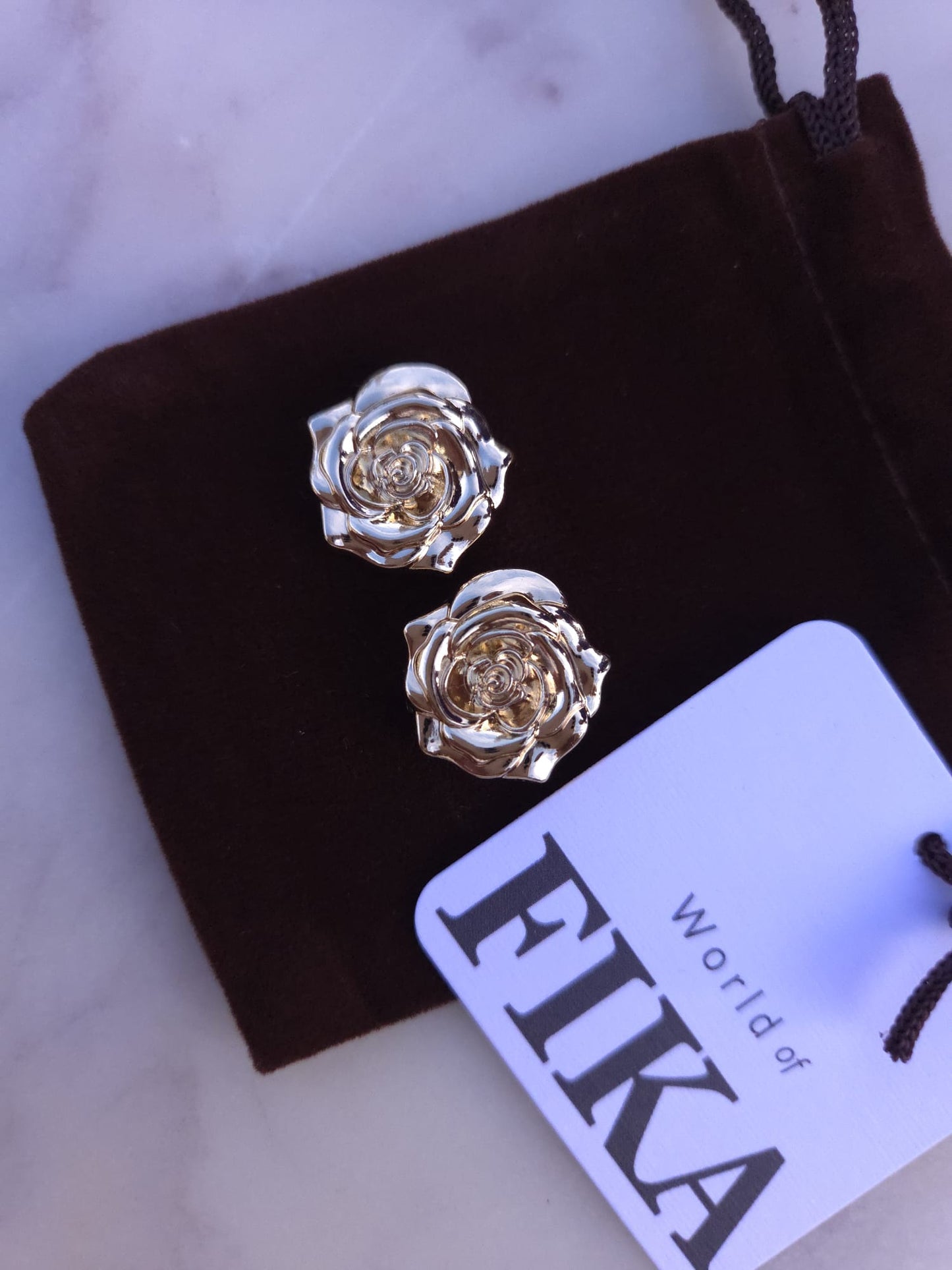 Lovely Gold Rose Buttons